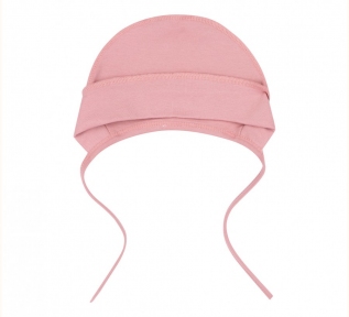 Дитяча шапочка для новонароджених ШП 45 Бембі інтерлок рожевий-рожевий
