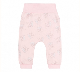Дитячі штани для новонароджених ШР 779 Бембі світло-рожевий-сірий
