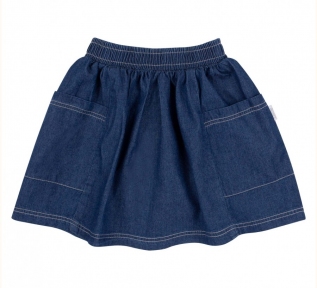 Детская юбка для девочки ЮБ 102 Бемби синий