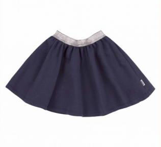 Детская юбка для девочки ЮБ 106 Бемби трикотаж тринитка синий