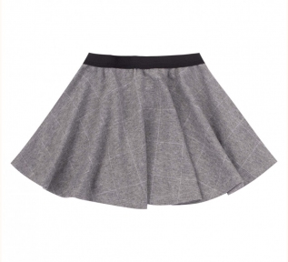 Детская юбка для девочки ЮБ 109 Бемби серый-малыш