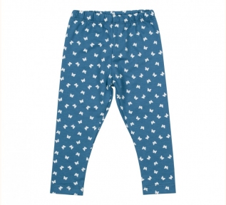 Детские штаны (лосины) для девочки ШР 268 ТМ Бемби супрем синий-рисунок