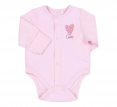 Боді з довгим рукавом для новонароджених БД 202 Бембі світло-рожевий(90F)