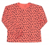 Детская футболка для девочки ФБ 842 Бемби оранжевый-рисунок