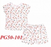 Детская летняя пижама для девочки ПЖ 50 Бемби белый-рисунок