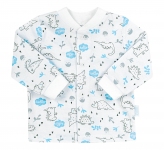 Дитяча сорочечка для новонароджених РБ 97 Бембі кулір білий-малюнок хлопчик
