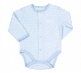 Детское боди для новорожденных БД 184 Бемби интерлок светло-голубой