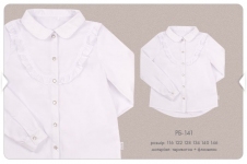 Дитяча блузка на дівчинку РБ 141 Бембі білий