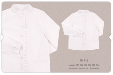 Дитяча блузка на дівчинку РБ 142 Бембі білий