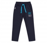 Детские спортивные штаны для мальчика ШР 478 Бемби трикотаж синий