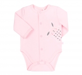 Боди с длинным рукавом для новорожденных БД 59а Бемби интерлок светло-розовый