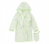 Дитячий комплект халат і мочалка КП 256 Бембі махра зелений