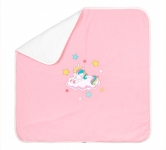 Детское одеяло 90х90 ЕД 14 Бемби велюр розовый