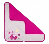 Детское одеяло для девочки 90х90 с рисунком ОД 4 Бемби интерлок малиновый