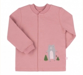 Дитяча сорочечка для новонароджених РБ 97 Бембі байка рожевий-друк
