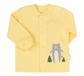 Дитяча сорочечка для новонароджених РБ 97 Бембі байка жовтий-друк