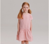 Детское платье для девочки ВЛ 359 Бемби лен абрикосовый