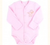 Дитячий боді для новонароджених БД 127 Бембі інтерлок рожевий