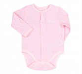 Дитячий боді для новонароджених БД 184 Бембі інтерлок світло-рожевий