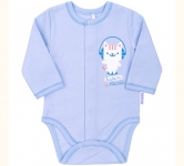 Боди с длинным рукавом для новорожденных БД 59а Бемби байка голубой