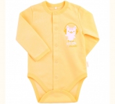Боди с длинным рукавом для новорожденных БД 59а Бемби байка желтый