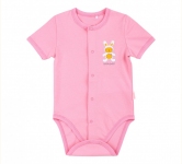 Боді з коротким рукавом для новороженних БД 59б Бембі рожевий