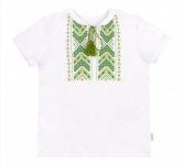 Детская футболка на мальчика ФБ 752 Бемби белый-зеленый