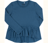 Детская футболка для девочки ФБ 848 Бемби бирюзовый-рисунок