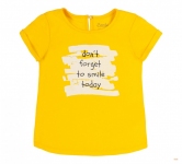 Дитяча футболка на дівчинку ФБ 888 Бембі жовтий