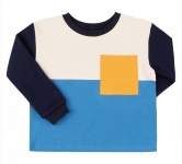 Детская футболка для мальчика ФБ 958 Бемби синий-голубой