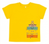 Дитяча футболка на хлопчика ФБ 974 Бембі жовтий