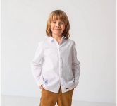 Детская рубашка для мальчика РБ 157 Бемби белый