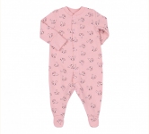 Детский комбинезон для новорожденных КБ 122 Бемби байка розовый-рисунок
