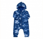 Детский комбинезон человечек с длинным рукавом для новорожденных КБ 193 Бемби синий-рисунок