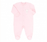 Детский комбинезон человечек с длинным рукавом для новорожденных КБ 4 Бемби светло-розовый