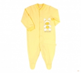 Детский комбинезон человечек с длинным рукавом для новорожденных КБ 77 Бемби супрем желтый