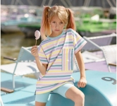 Дитячий костюм на дівчинку КС 709 Бембі різнокольоровий-м'ятний-малюнок