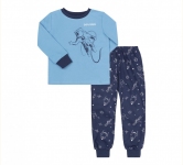 Детская пижама универсальная ПЖ 53 Бемби голубая-синяя-печать