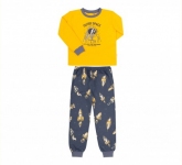 Детская пижама универсальная ПЖ 55 Бемби желтый-серый-рисунок