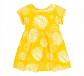 Детское платье для девочки ПЛ 345 Бемби супрем желтый-рисунок