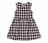 Дитяча сукня для дівчинки ПЛ 348 Бембі тканина сорочкова чорно-білий-малюнок