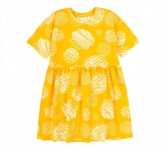 Детское платье для девочки ПЛ 351 Бемби супрем желтый-рисунок