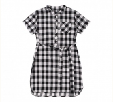 Дитяча сукня для дівчинки ПЛ 353 Бембі тканина сорочкова чорний-білий-малюнок