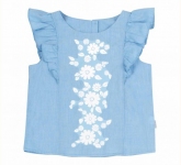 Дитяча літня блузка на дівчинку РБ 129 Бембі тканину сорочкова