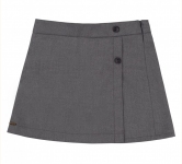 Детская юбка-шорты для девочки ЮБ 108 Бемби серый