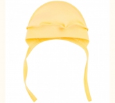 Дитяча шапочка для новонароджених ШП 45 Бембі інтерлок жовтий