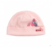 Детская шапочка для девочки ШП 75 Бемби интерлок меланж-розовый