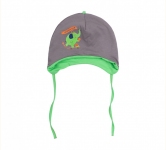 Детская шапочка для мальчика ШП 80 Бемби супрем серо-зеленый