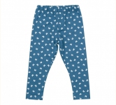 Дитячі штани (лосини) для дівчинки ШР 268 ТМ Бембі супрем синій-малюнок