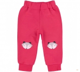 Детские спортивные штанишки на девочку ШР 514 Бемби трикотаж двунитка коралловый